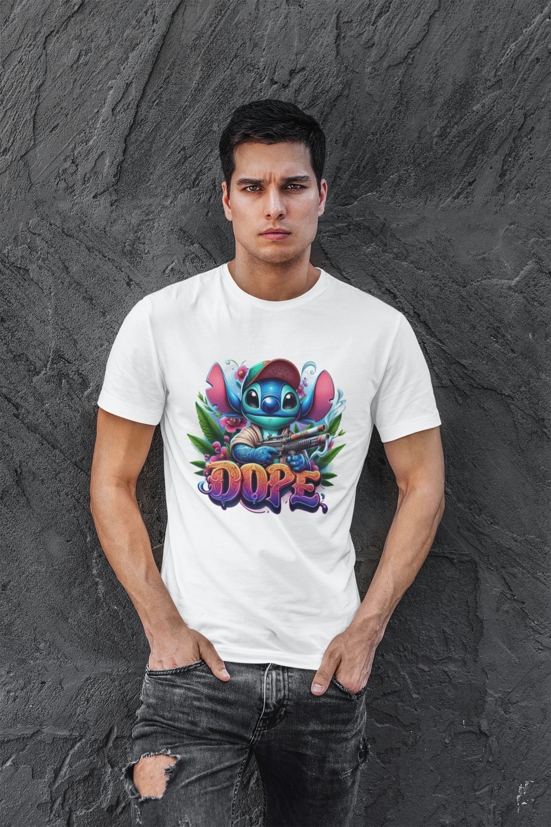 Guns out Stitch Dope Tee
