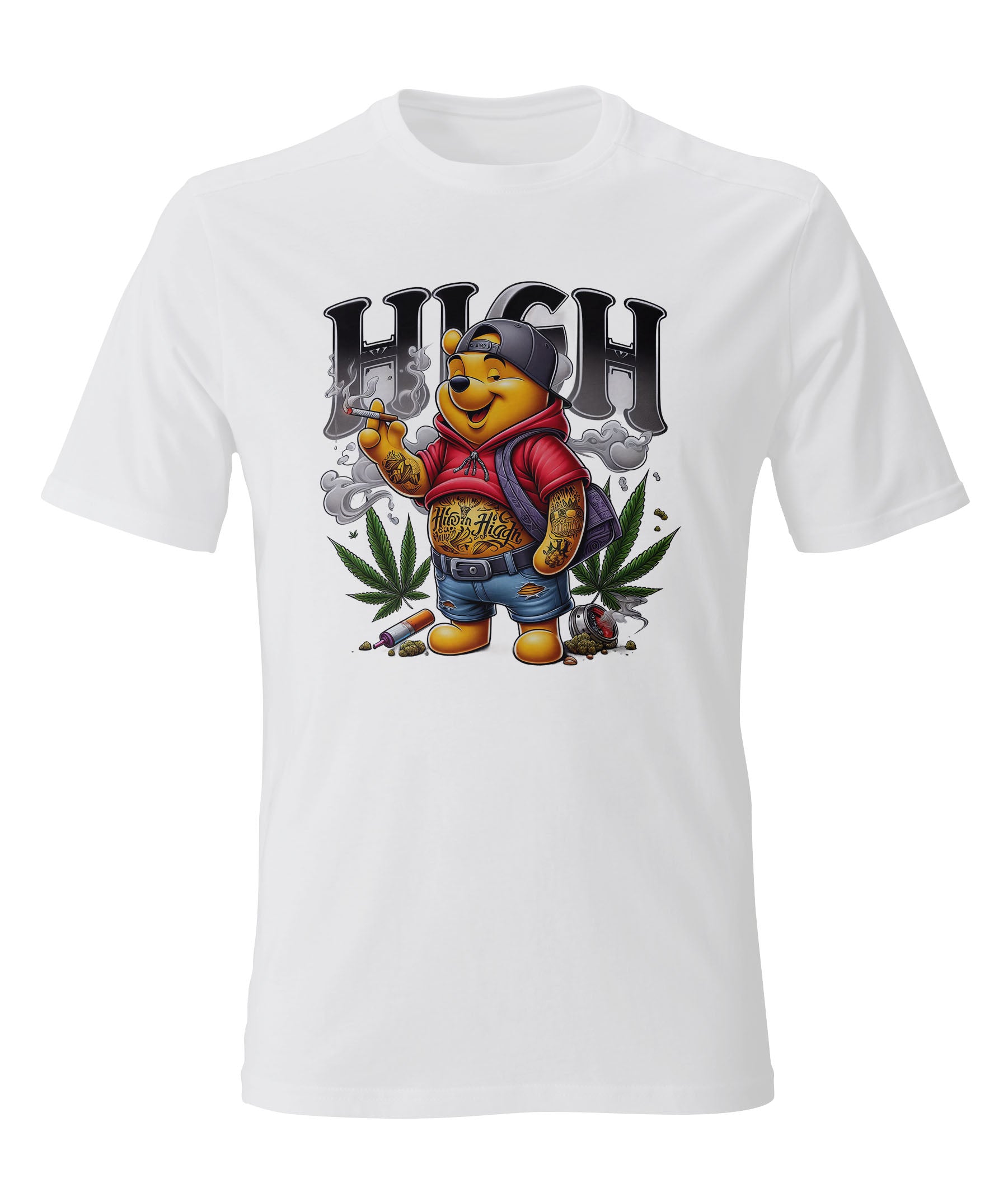 High as a kite Pooh Bear Tee
