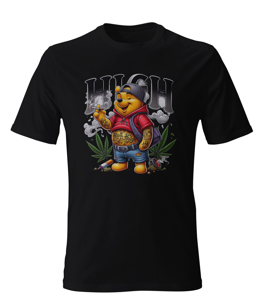 High as a kite Pooh Bear Tee
