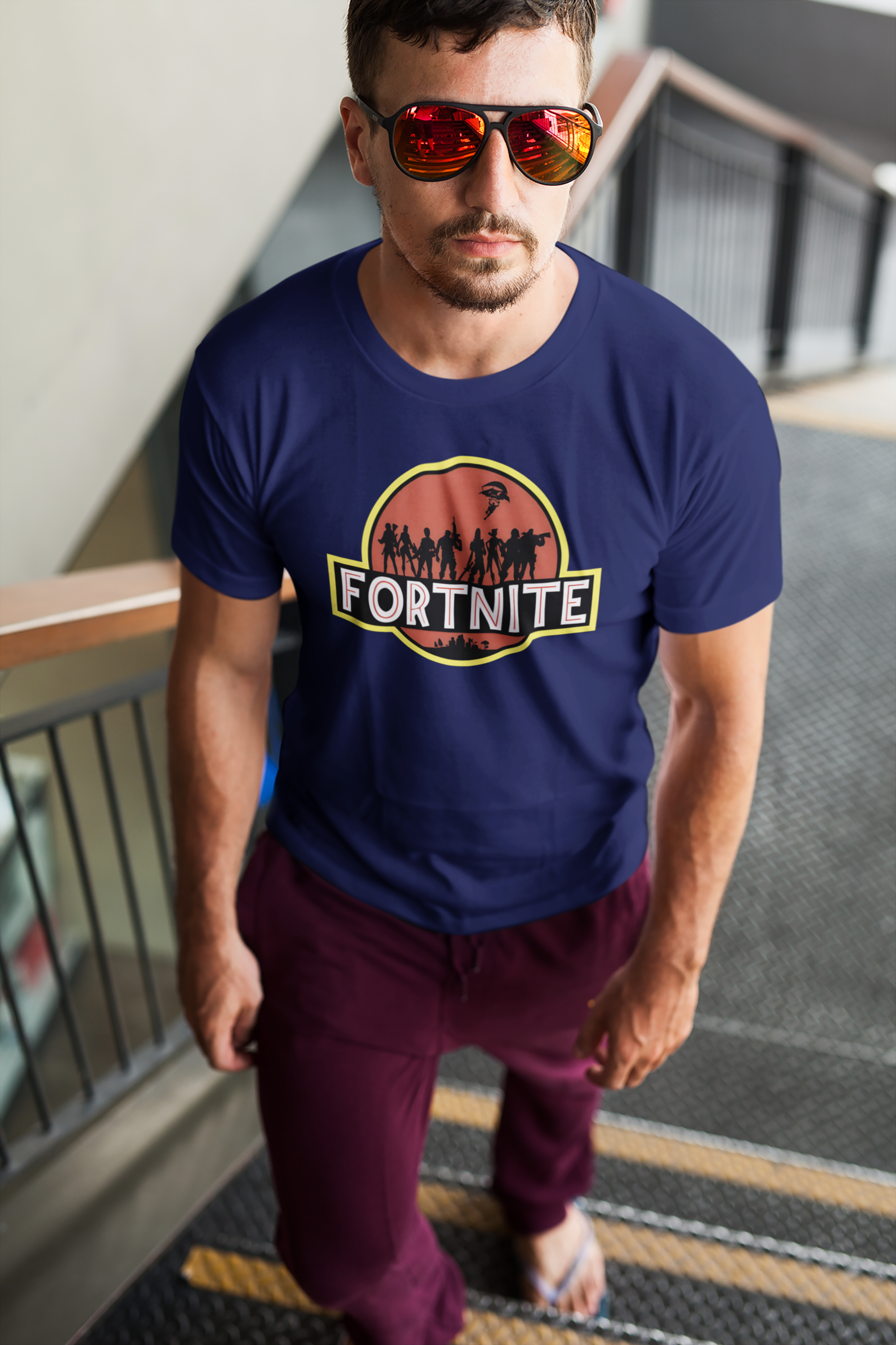 Retro Jurassic Park Inspired Gaming Tee
